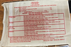 Bar Glass Q-25 Hard Surface Cleaner – Disinfectant Sanitizer Box of 100 1/4oz