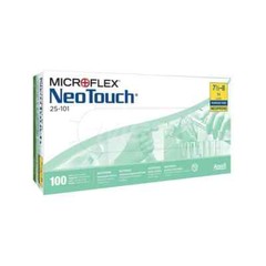 100 Pack Ansell 25-101S Disposable Gloves, Neoprene