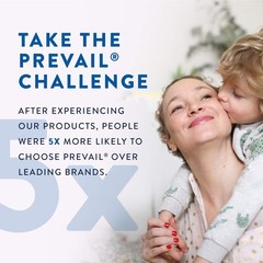 Prevail Soft Pack Adult Washcloths – Unisex 48 Count (Pack of 6), Fragrance