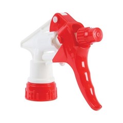 Boardwalk Trigger Sprayer, 8″ Tube, Fits 16-24 oz Bottles, Red/White, 24/Carton