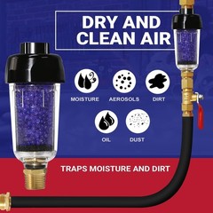 LEMATEC Compressed Air Dryer with Desiccant Filter 30-1/2 x 54-1/4 inches