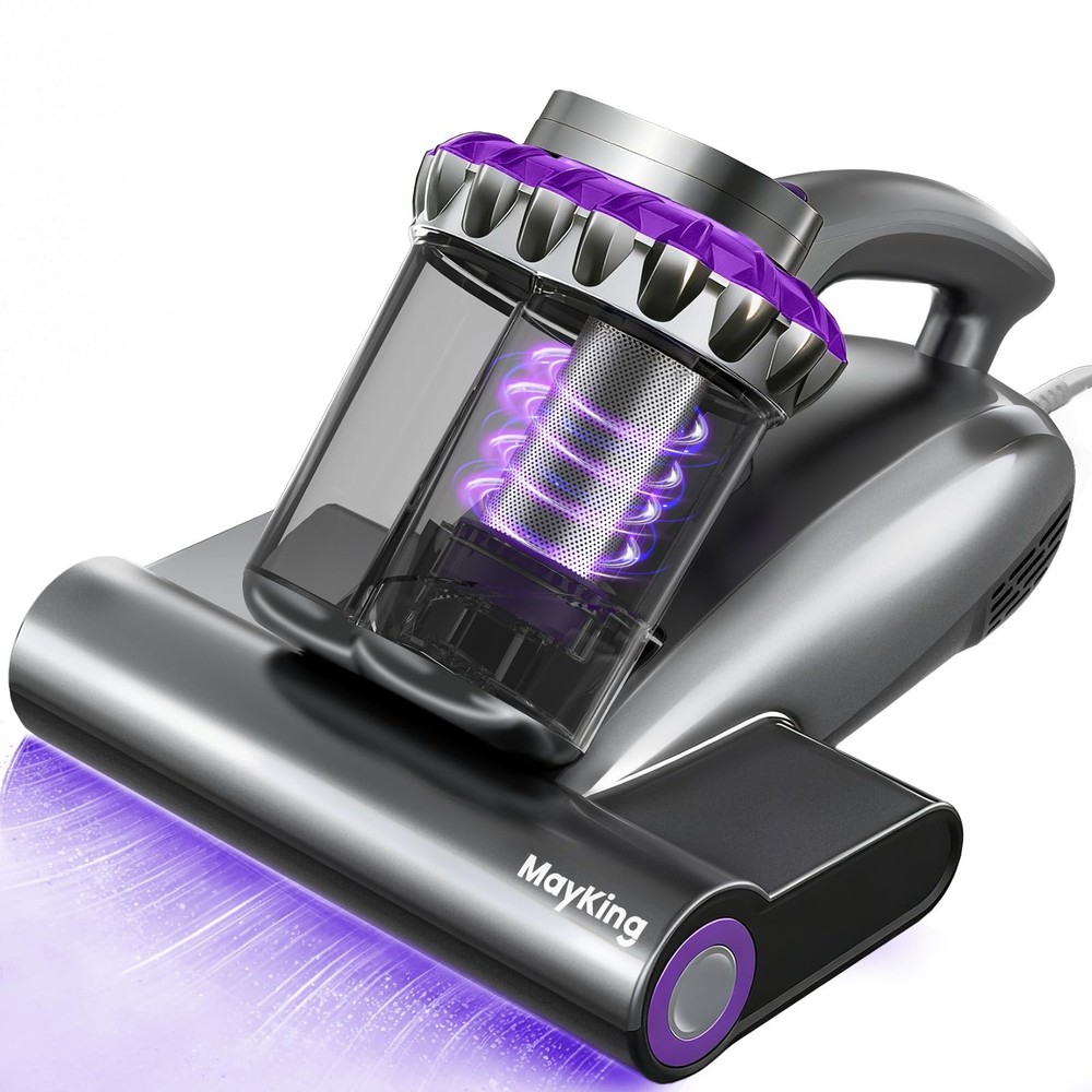 Mayking Upgrade Mattress Vacuum Cleaner – 16kPa Strong Suction &