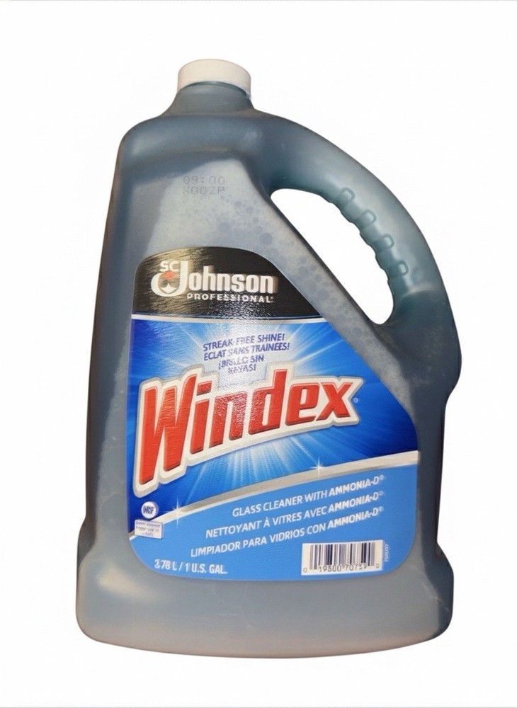 Windex 1 Gal Bottle Glass Cleaner with Ammonia-D New