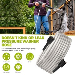 308835074 Pressure Washer Hose Replacement 11.41 inches x 8.66 inches, Gray