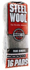 Case Rhodes American Steel Wool Grade 3 – Coarse ~ 6 bags of 16 steel wool pads