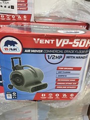 Blower Fan 1/2 HP Air Mover Stackable Carpet Dryer Floor Heavy Duty Handle Grey