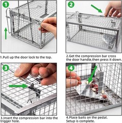 Kensizer Humane Rat Trap, Chipmunk Rodent Trap That Work for Indoor and Outdoor