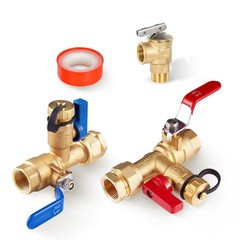(Set of 1 Kit) HeSun 3/4″ FIP X IPS Isolator 3/4 inches, Brass