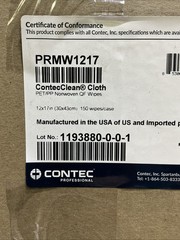 Contec PRMW1217 PET/PP Nonwoven QF Cleaning Wipes 12x17in 150 Multi-Surface