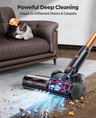 Fieety Cordless Vacuum Cleaner 650W 55Kpa 70Mins Powerful Vacuum Cleaners For