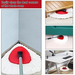 8 Pack Spin Mop Replacement Heads, 100% Microfiber 8Pack, White
