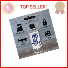 Free All Rust Eater Deep Penetrating Oil, Loosen Rusty Nuts & Bolts, Screws, Cla