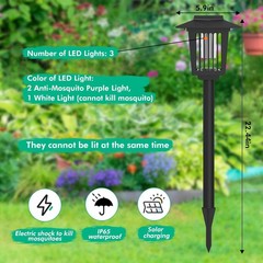 Courtyard Mosquito Killer (2-Pack) – Outdoor Lamp for Patio, Garden & Yard