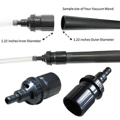 MaximalPower Mini/Micro Vacuum Attachment Kit ONLY, Black/Brown