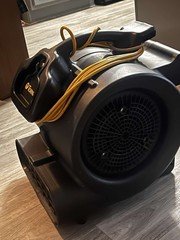Tornado High Velocity Air Mover Blower Dryer Black with Yellow Cord Powerful Fan