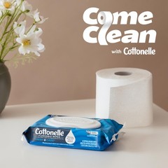 Cottonelle Fresh Care Flushable Wet Wipes, Adult 42 Wipes (Pack of 4), White