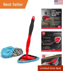 Microfiber Detailing Wand – 18″ Extended for Effortless Vehicle Cleaning