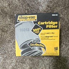 Shop-Vac 903-04 Cartridge Filter for Wet/Dry Vacuum, Wet/Dry Compatible