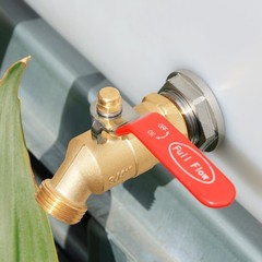UNWAVER Garden Hose Full 3/4 inches, inlet Long and Butterfly Handle 2PCS