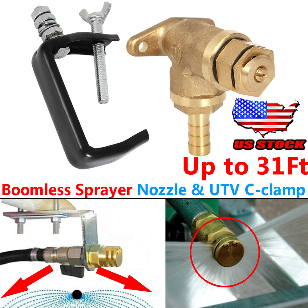 Boomless Spray Nozzle 1.5 GPM @ 25 PSI For ATV UTV Spot Sprayer Lawns Up To 31FT