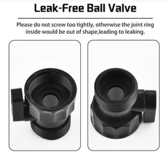 12 PCS 3/4” Plastic Garden Hose Shut Off Valve,Water Shut-Off Ball 12 Valves