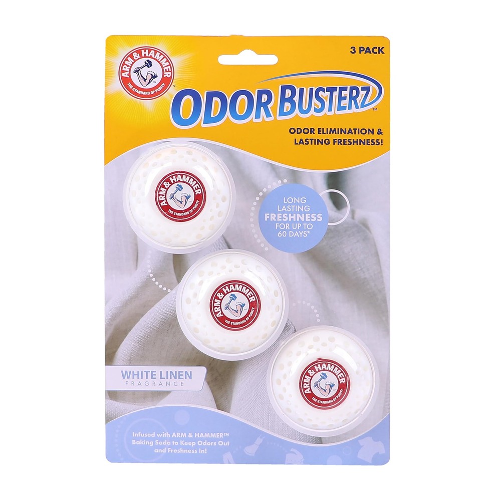 Arm & Hammer OdorBusterz® Odor Eliminator Balls, 1 Count (Pack of 3), White
