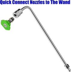 M MINGLE Pressure Washer Wand Extension, 90 Degree Curved Angled,…