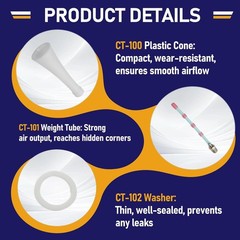 Cleaning Tool Kit Compatible with Tornador, Fits for Gun Z-010 & Z-014, Shaped N
