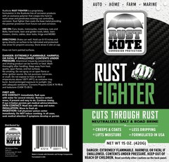 RustKote – Rust Fighter Aerosol, 15oz, Corrosion Protection, Salt Neutralizer…