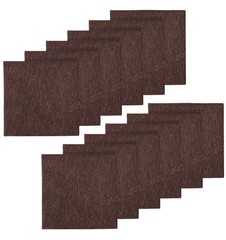 12PCS Furniture Felt Pads, 2 Inch Small Square Pads 2 inches, Brown