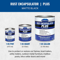 Matte Black Rust Encapsulator plus | Long Lasting Durable Finish 1 Coat Maximum