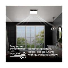 EVOLVE Premium Bathroom Exhaust Fan w/Continuous Run, 110-130-150 Selectable …