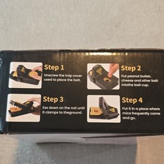 PAMAX Black Edition Snap Trap Large 4 Pack for Rats & Mice (No Box)