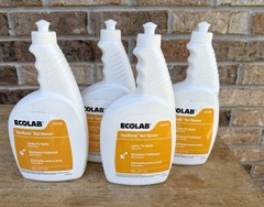 (4) 22oz each ECOLAB 61100398 StainBlaster Rust Remover Pre-Spotter Oct 2028