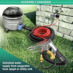 Shop Vac Extractor Kit,Spray Aspirating Of Wet Vacuum Hose Extractor Kit,with…