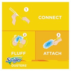 Swiffer 11804KT 6″ Handle Dusters Starter Kit – Blue/Yellow (1-Kit) New