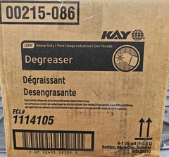 Ecolab Kay 00215-086 QSR Heavy Duty Degreaser – Case = 4 x 1 Gallon Exp Oct 2026