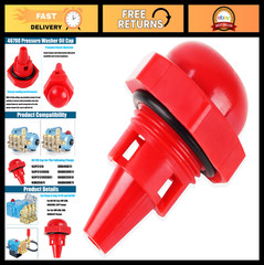 Pressure Washer Oil Pump Cap with O-Ring – Replacement Parts for 4HP, 5DX, 6DX P