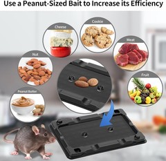 LULUCATCH 12pk Sticky Mouse & Insect Traps Non-Toxic Glue Indoor Pet Safe