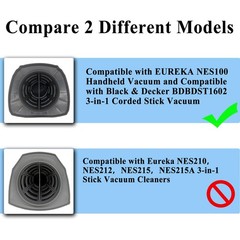 Filters Compatible with EUREKA NES100 Handheld Vacuum and Compatible with Black