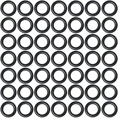 PAGOW 50 Pack Thickened O-Rings Power for 3/8″ fitting (THICKENED), Black