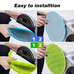 Greesuit Electric Mop Pads 6.3Inch Floor Cleaning Round Spin Mop Pads For