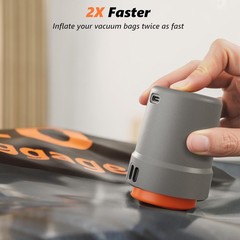 Travel Vacuum Pump for Vacuum Storage Bags, Mini USB Rechargeable Portable