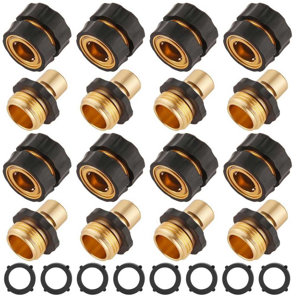 8 Set Quick Connect Hose Fittings for Garden 3/4 inch, 8