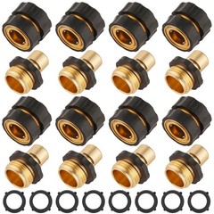8 Set Quick Connect Hose Fittings for Garden 3/4 inch, 8