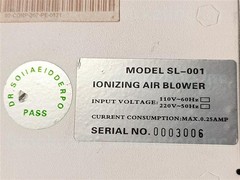 DR. SOIIAEIDDERPO SL-001 SL001 Ionizing Air Blower Fast Ship 30Days Warranty