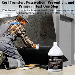 Eazy2Hd Rust Converter for Metal, 1 Gallon Professional Rust Inhibitor, Water-Ba