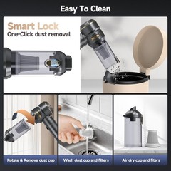 Car Vacuum Portable Cordless, Foldable Handheld Vacuum with Brushless Motor, …