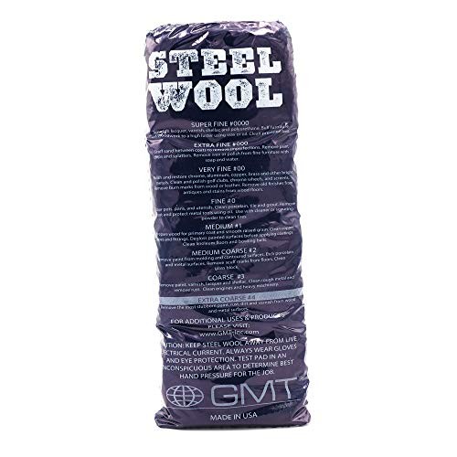 GMT Steel Wool #4 Coarsest Grade Hand Pads; Pack of 16 Pads (117007)