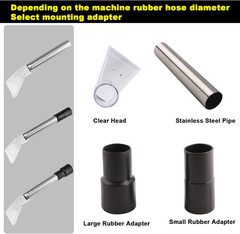 Carpet Vac Extractor Attachment-Tool – Cleaning Vacuum Clear Upholstery Car Deta
